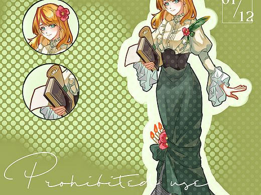 少女稿件（个人主页-ZNzMwODMwNTI=） - 游戏原画 - 站酷设计师初夏夜原创素材 - 站酷ZCOOL