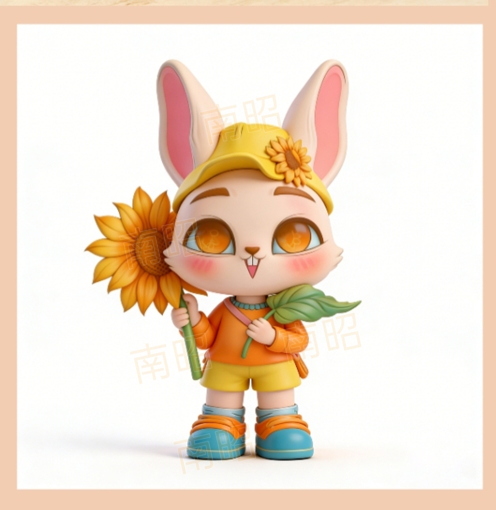✨ 元气小兔和向日葵的夏日约定 ✨（图ZNDAxOTE0MTI0） - 商业插画 - 站酷设计师插画师南昭原创素材 - 站酷ZCOOL