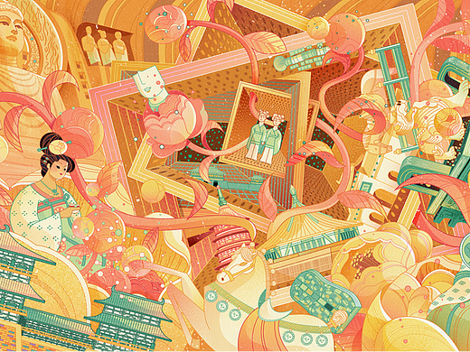 洛阳文创插画