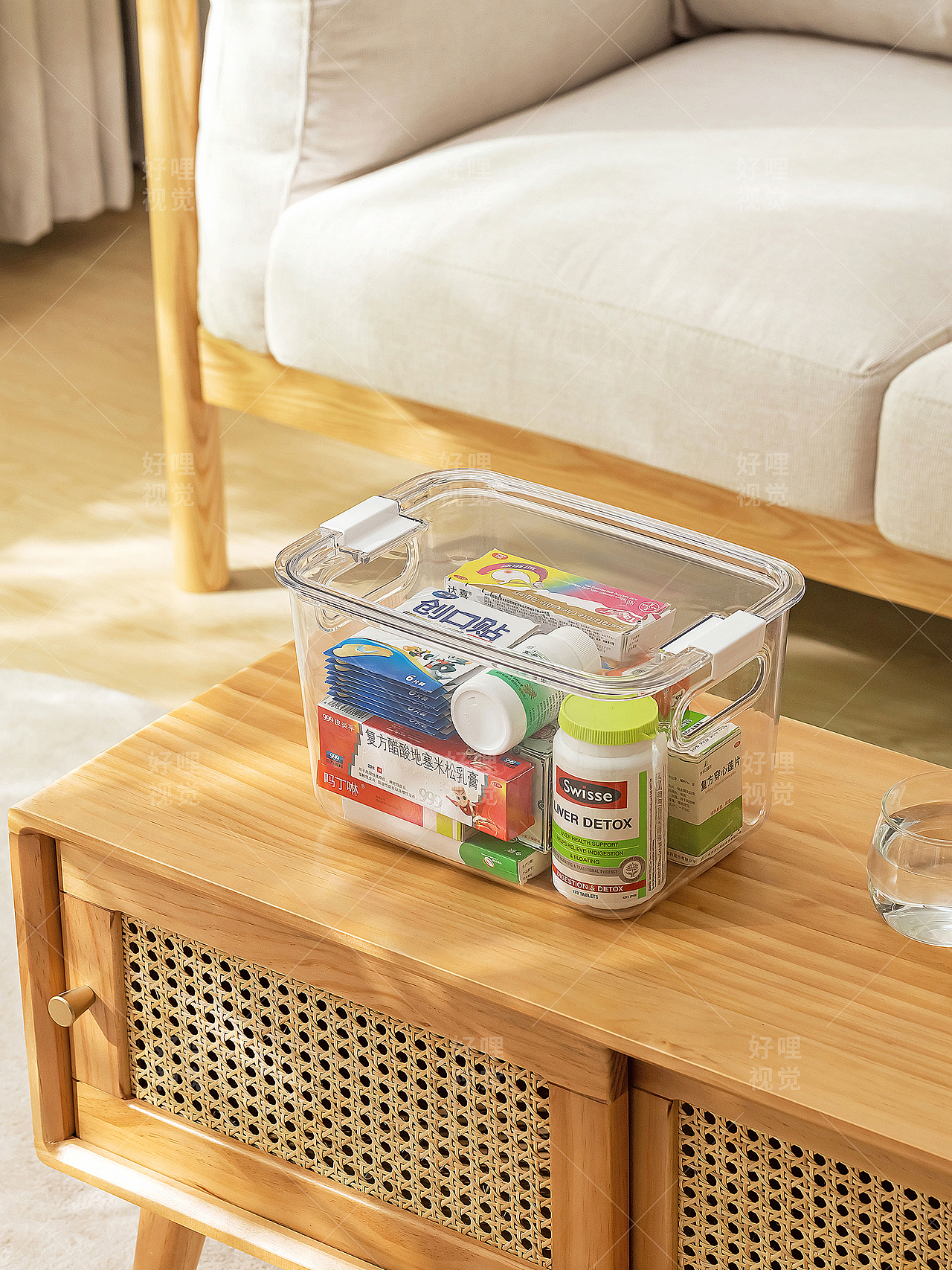 电商产品摄影 | 居家日用 | 懒角落风 | 透明收纳盒（图ZNDAxOTE4MDA0） - 产品摄影 - 站酷设计师汕头好哩视觉原创素材 - 站酷ZCOOL