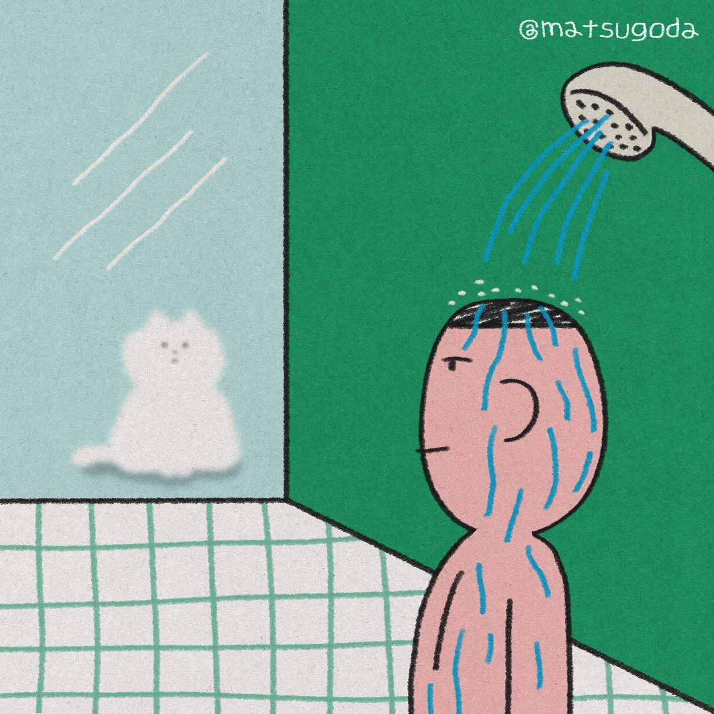 和猫子的没招儿日常-韩国艺术家Gomatsu的插画作品｜365天的好设计 NO.165（图ZMTUzODkyODA=） - 观点 - 站酷设计师365天的好设计原创素材 - 站酷ZCOOL