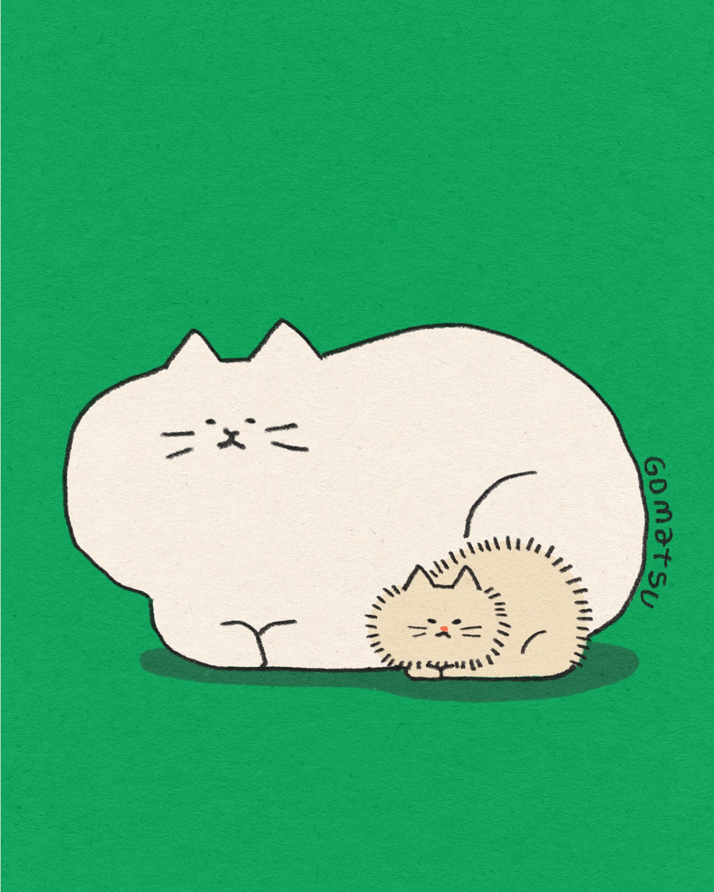 和猫子的没招儿日常-韩国艺术家Gomatsu的插画作品｜365天的好设计 NO.165（图ZMTUzODkzNDQ=） - 观点 - 站酷设计师365天的好设计原创素材 - 站酷ZCOOL