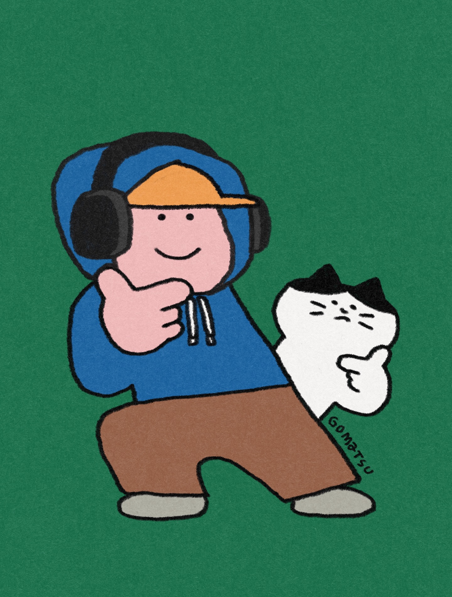 和猫子的没招儿日常-韩国艺术家Gomatsu的插画作品｜365天的好设计 NO.165（图ZMTUzODkzNzI=） - 观点 - 站酷设计师365天的好设计原创素材 - 站酷ZCOOL
