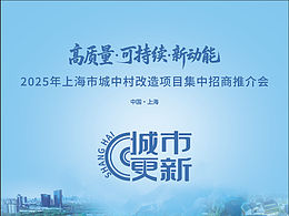 上海城中村改造项目推介会