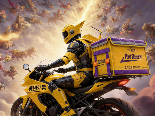 一份来自天庭打工人的美团1对1急送！！（个人主页-ZNzMwODY3MTI=） - AI作品 - 站酷设计师322的233原创素材 - 站酷ZCOOL