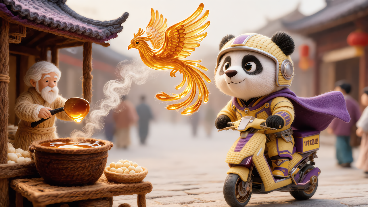 守护微笑的外卖员-阿达（图ZNDAxOTMzMDgw） - AI作品 - 站酷设计师OneBrocade阿一原创素材 - 站酷ZCOOL