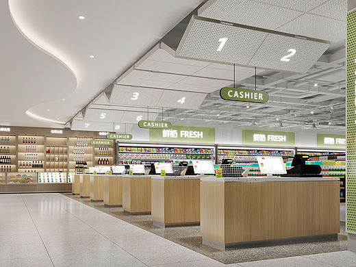 更明亮、更便捷、更温暖的购物新天地。——超市