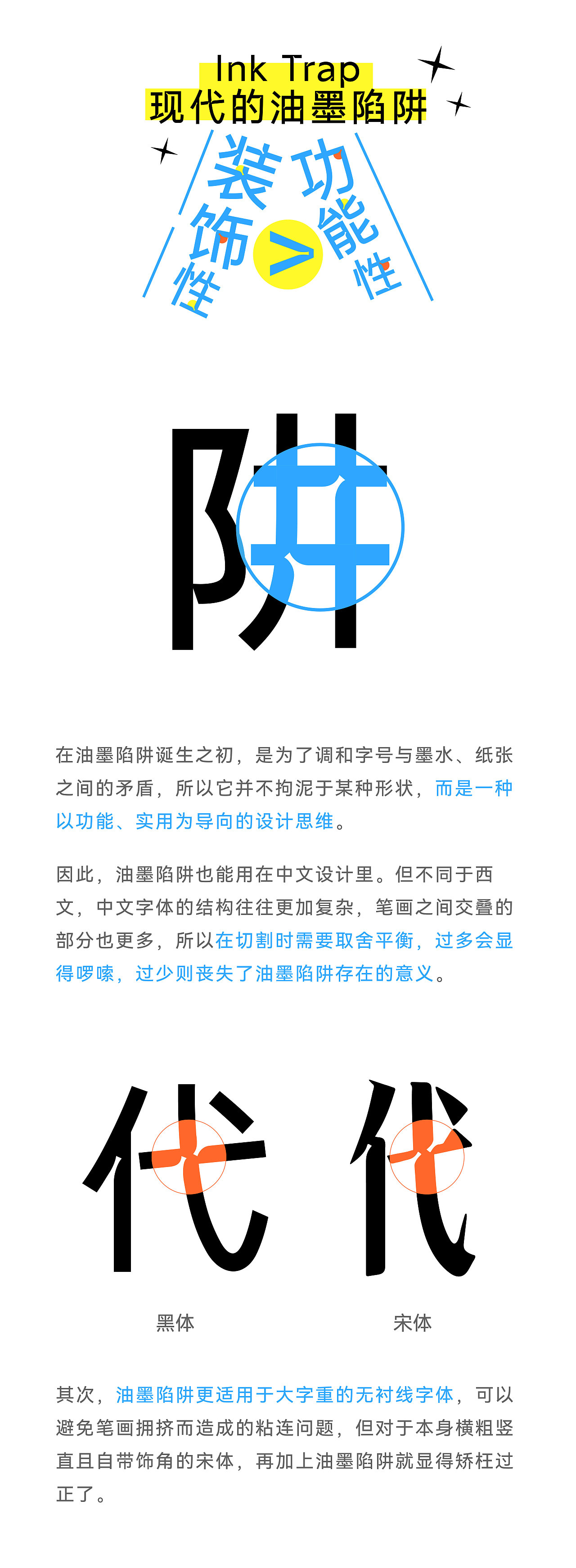 Ink Trap：从印刷功能缺陷到设计美学（图ZNDAxOTQzOTQ0） - 字体/字形 - 站酷设计师也字工厂YEFONT原创素材 - 站酷ZCOOL