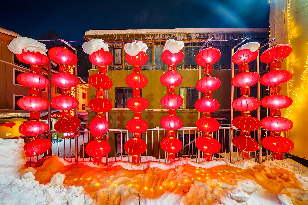 黑龙江雪乡雪山映画酒店（一期）（图ZNDAxOTQ1MDI4） - 环境/建筑摄影 - 站酷设计师拍房子的何亮原创素材 - 站酷ZCOOL