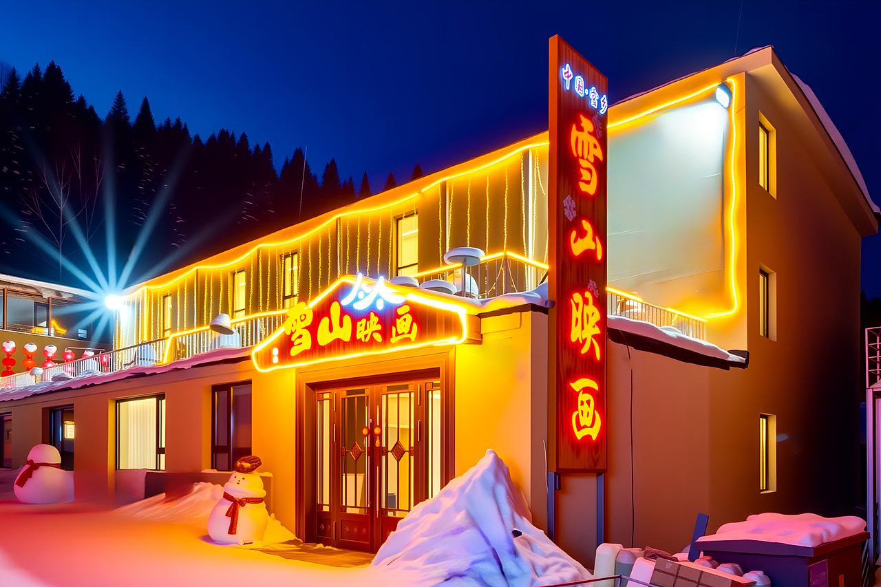黑龙江雪乡雪山映画酒店（一期）（图ZNDAxOTQ1MDEy） - 环境/建筑摄影 - 站酷设计师拍房子的何亮原创素材 - 站酷ZCOOL