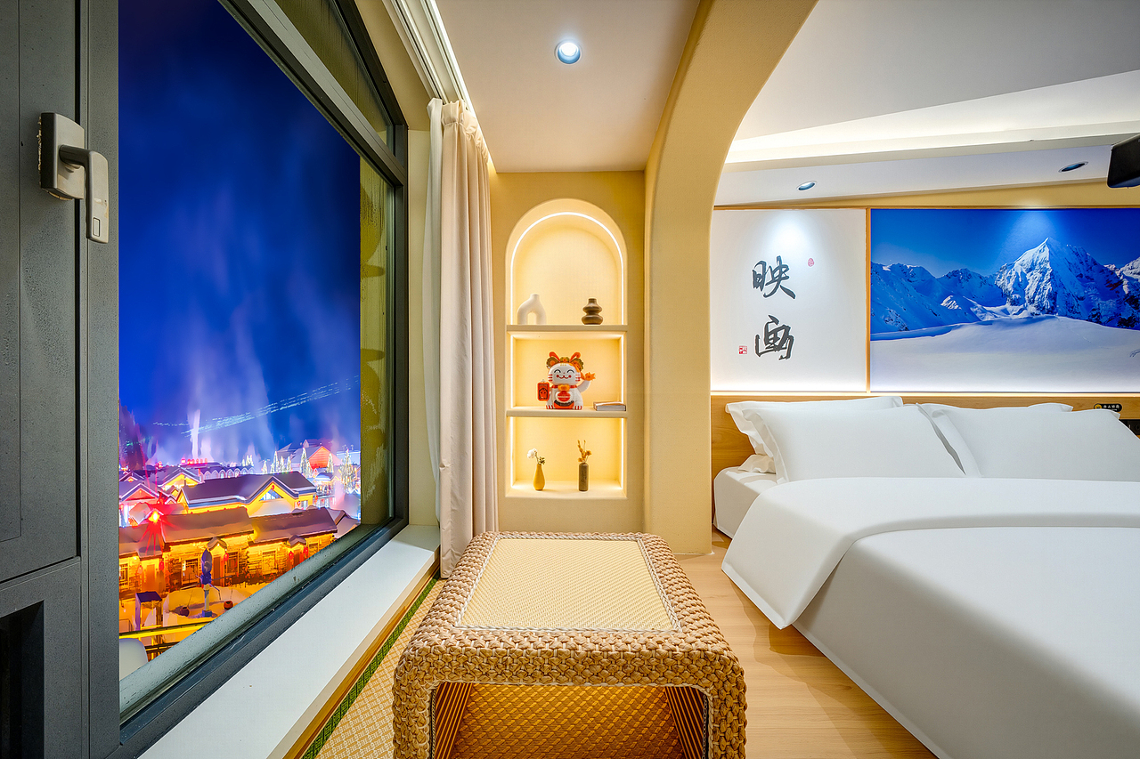 黑龙江雪乡雪山映画酒店（一期）（图ZNDAxOTQ1MTk2） - 环境/建筑摄影 - 站酷设计师拍房子的何亮原创素材 - 站酷ZCOOL