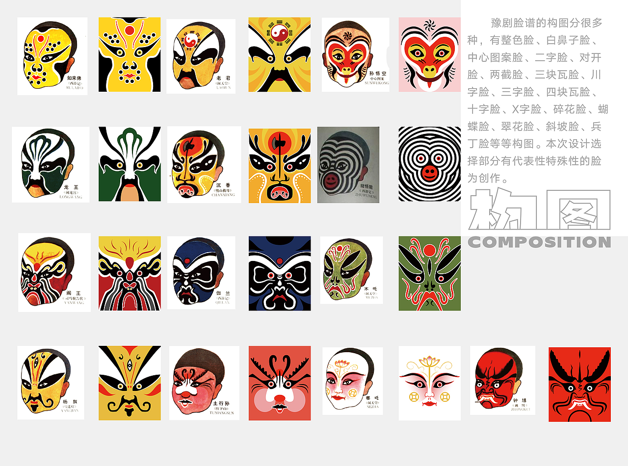 豫剧脸谱文创设计（图ZNDAxOTYxMzY4） - 其他平面 - 站酷设计师金字旁的铎原创素材 - 站酷ZCOOL