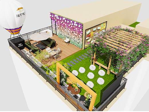 地产露台样板间