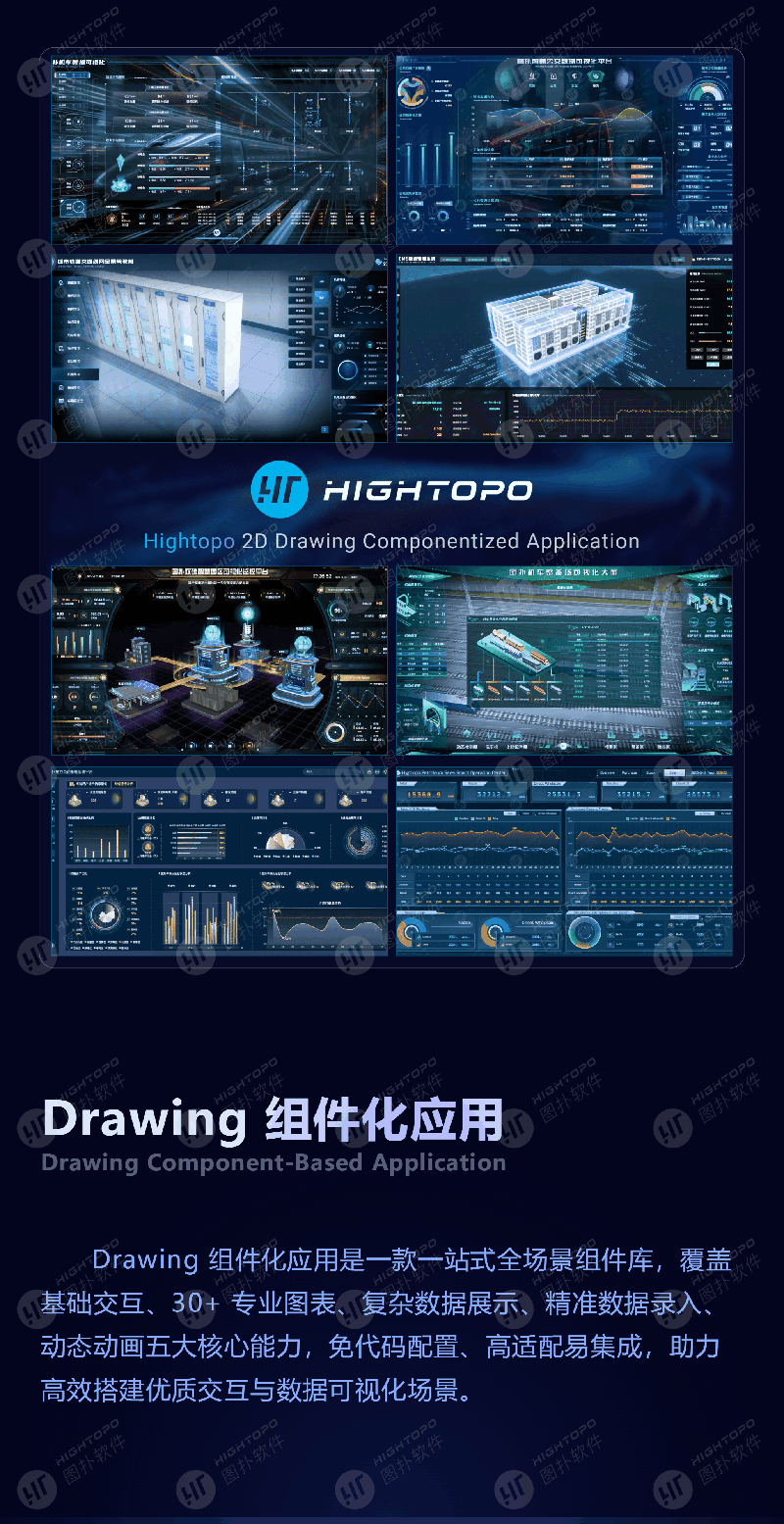 海量图表在手，HT Drawing 轻松搞定大屏设计（图ZNDAxOTY5OTcy） - 其他三维 - 站酷设计师图扑软件Hightopo原创素材 - 站酷ZCOOL