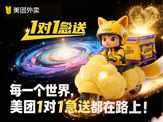 萌系多元宇宙急送：美团1对1的奇幻守护之旅