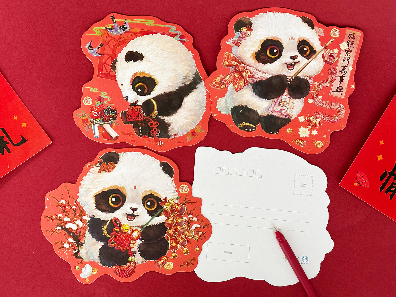年味【熊猫.国宝】（图ZNDAxOTgwOTM2） - 商业插画 - 站酷设计师雪娃娃童画原创素材 - 站酷ZCOOL