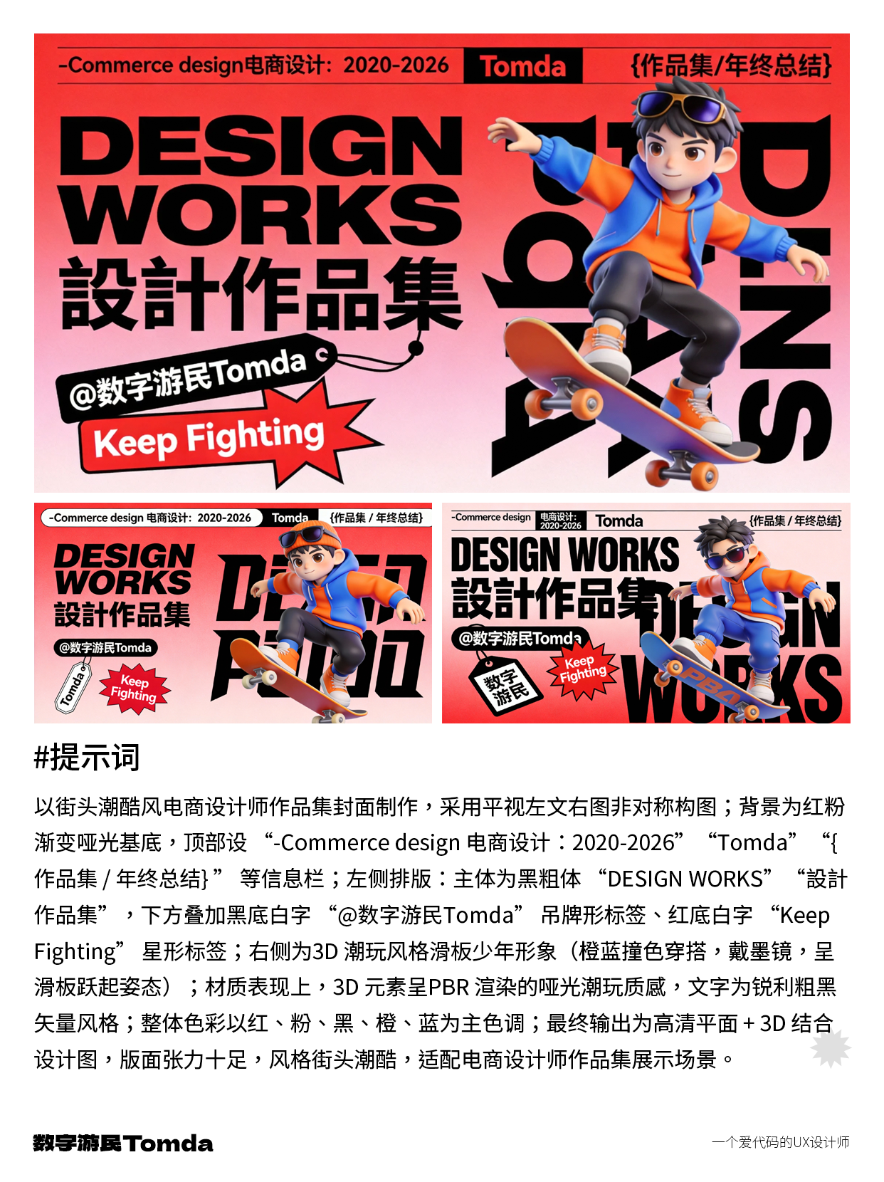 轻松上手！AI 生成作品集封面-附提示词！（图ZMTUzOTEyMjg=） - 教程 - 站酷设计师Tomda原创素材 - 站酷ZCOOL