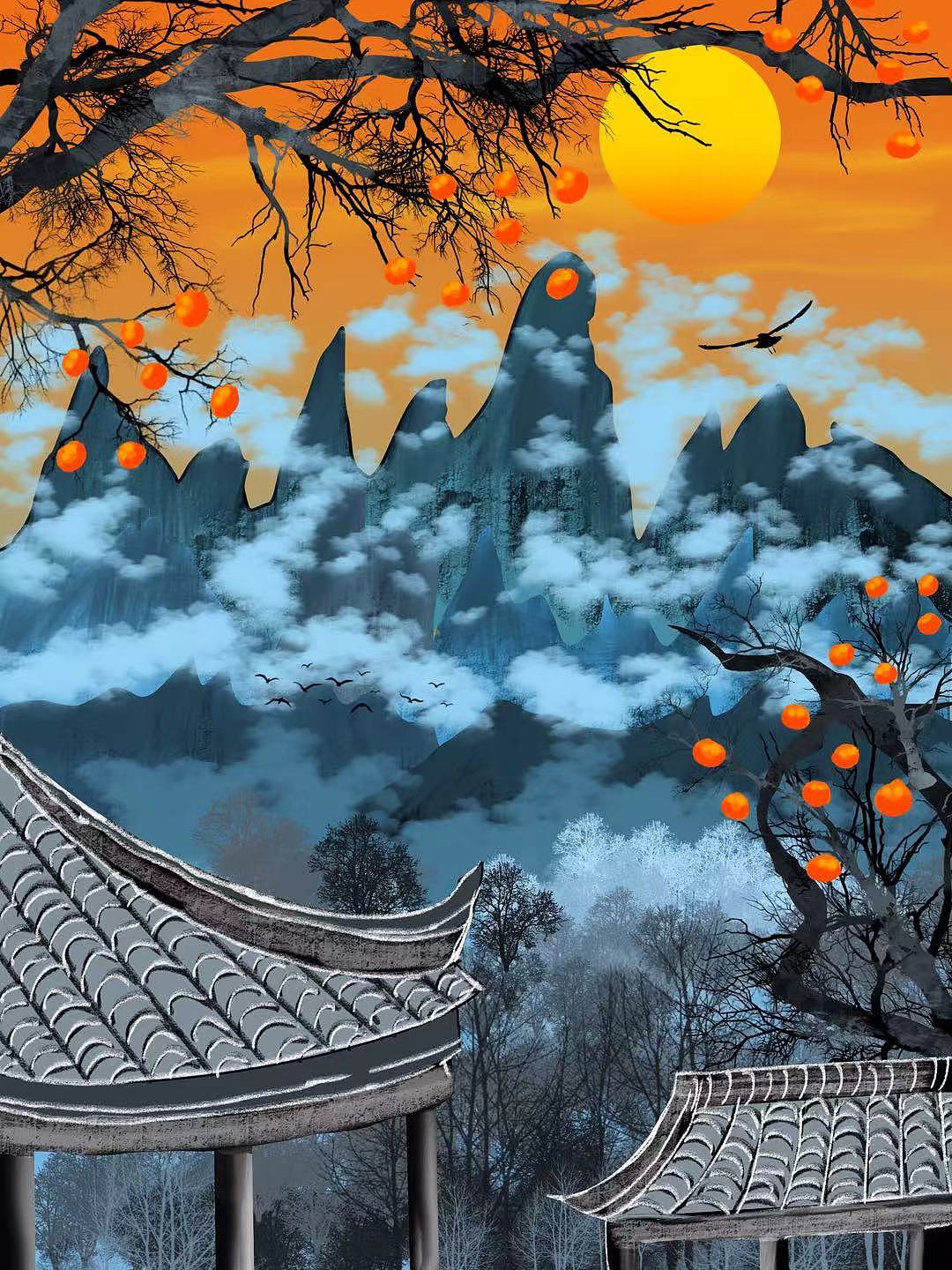 美景插画（图ZNDAxOTg3MjMy） - 商业插画 - 站酷设计师Z425671726原创素材 - 站酷ZCOOL