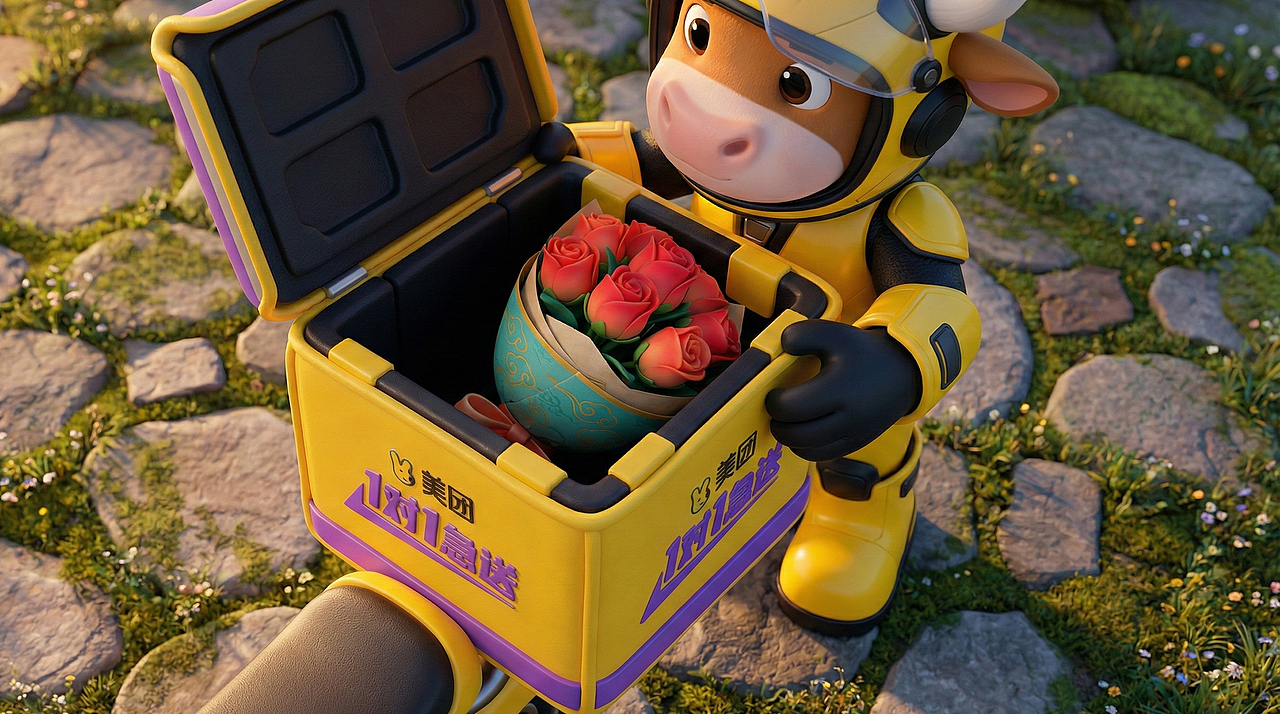 美团1对1急送特权-神仙级的专属服务（图ZNDAxOTkzNTU2） - AI作品 - 站酷设计师辰火原创素材 - 站酷ZCOOL