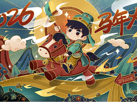 【测试题】周同学新年日历封面设计