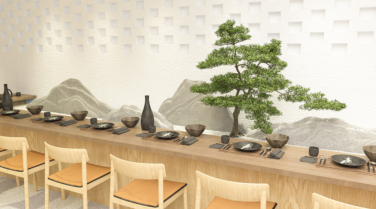 【白木重构，肠旺新生】肠旺面馆让传统在极简中苏醒（图ZNDAxOTk1MzQ0） - 酒店餐饮设计 - 站酷设计师Senterlua原创素材 - 站酷ZCOOL