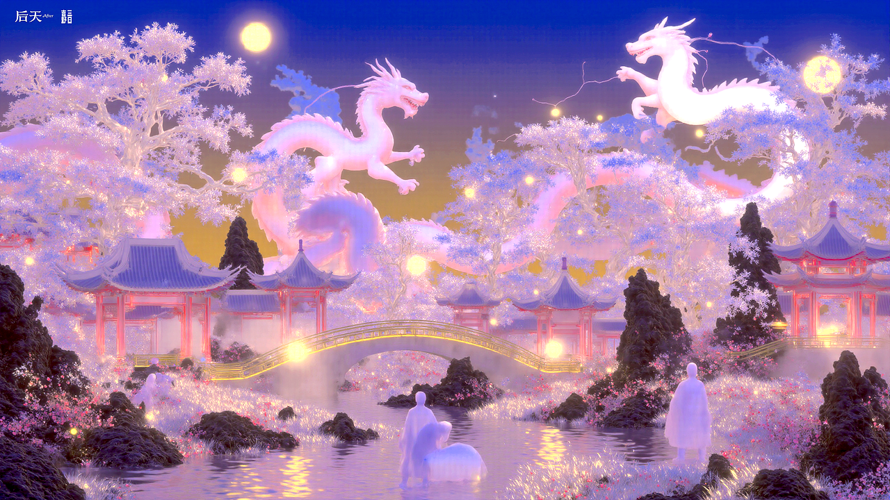 AIGC 梦核烟花 | 在芒果未来艺术中心展出🎆2025（图ZNDAxOTk1NDg4） - 概念设定 - 站酷设计师吉野三日原创素材 - 站酷ZCOOL