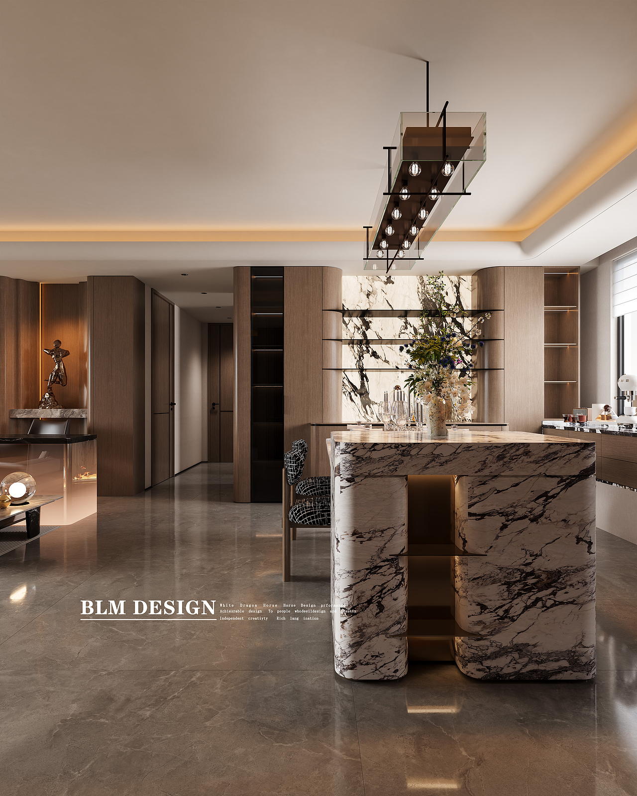 意式-白龙马效果图（图ZNDAxOTk4ODM2） - 家装设计 - 站酷设计师小鱼吐泡泡泡泡泡原创素材 - 站酷ZCOOL