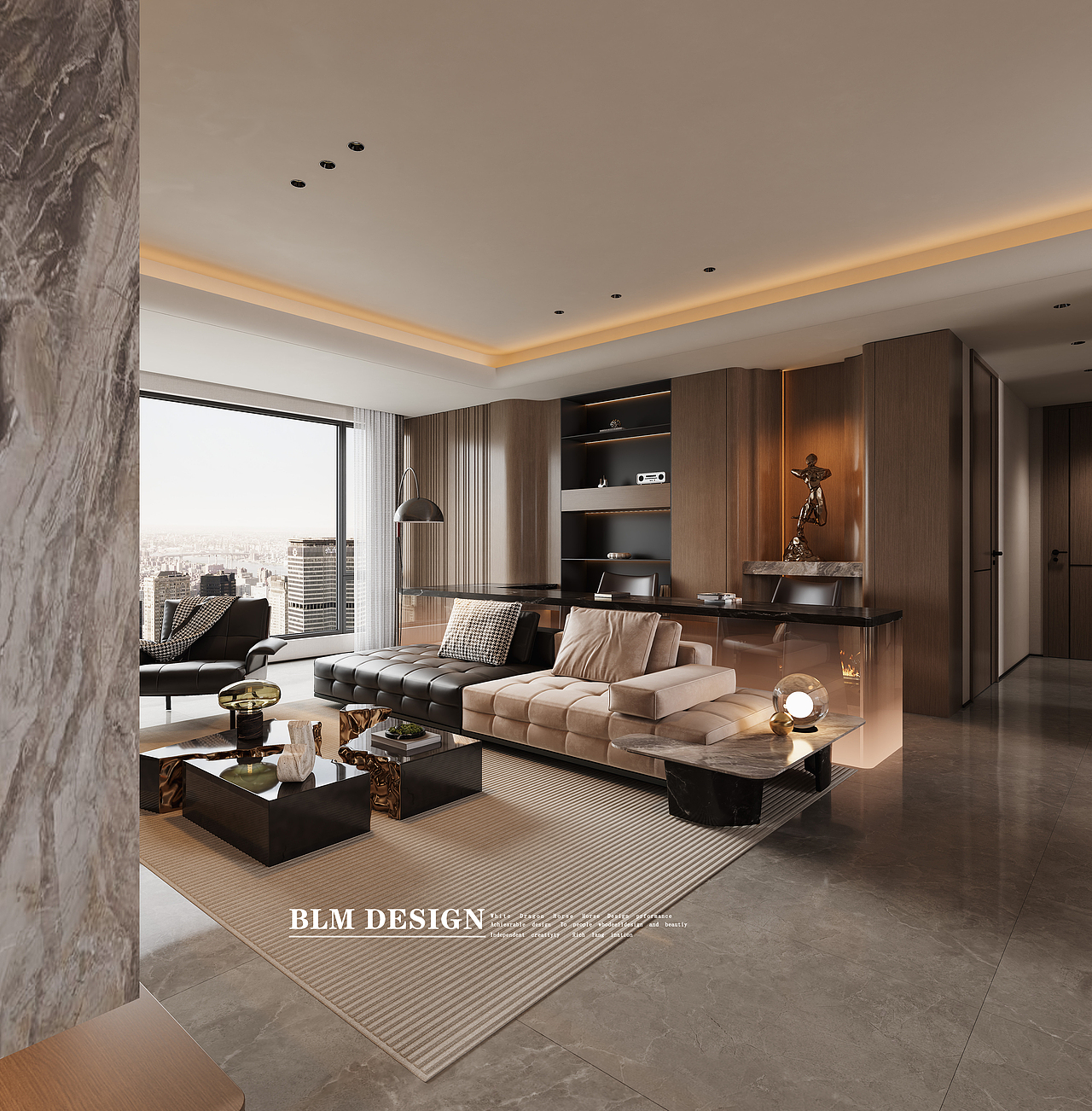 意式-白龙马效果图（图ZNDAxOTk4ODIw） - 家装设计 - 站酷设计师小鱼吐泡泡泡泡泡原创素材 - 站酷ZCOOL