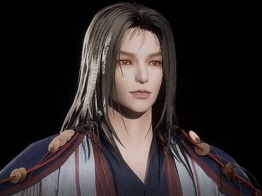 接的模型外包，独立游戏《火起雪中寺》中的角色