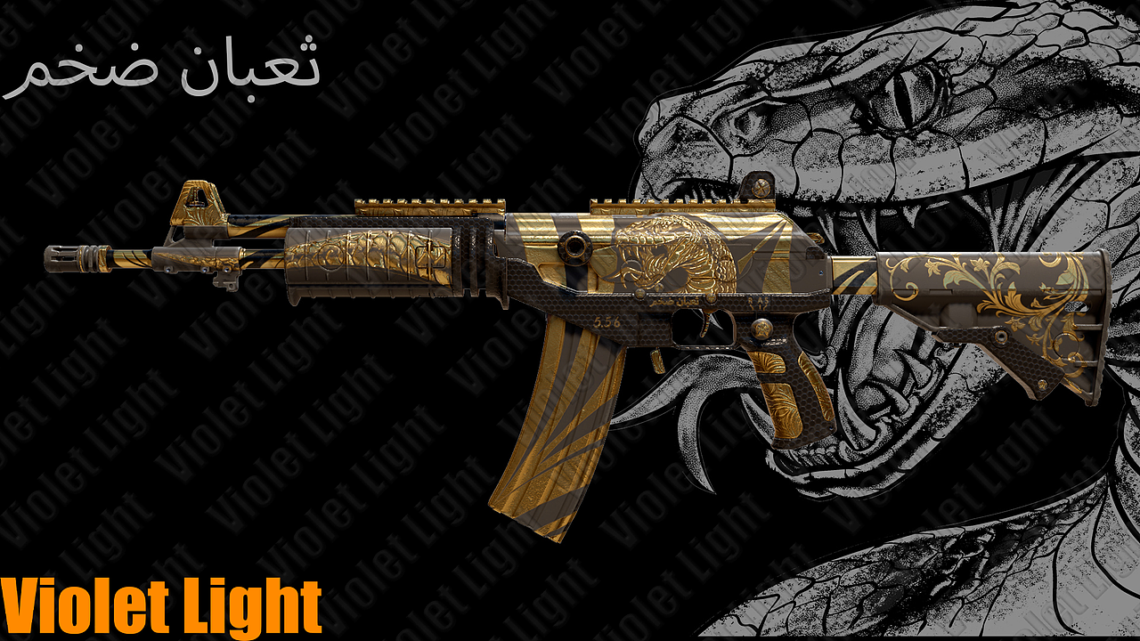 金鳞图腾_加利尔_CS2原创皮肤（图ZNDAyMDA4Nzg0） - 动画/影视 - 站酷设计师Violet_Light原创素材 - 站酷ZCOOL