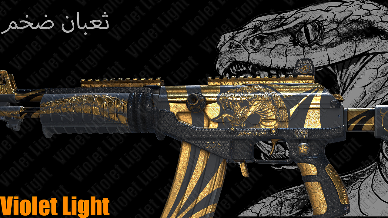 金鳞图腾_加利尔_CS2原创皮肤（图ZNDAyMDA4ODA4） - 动画/影视 - 站酷设计师Violet_Light原创素材 - 站酷ZCOOL