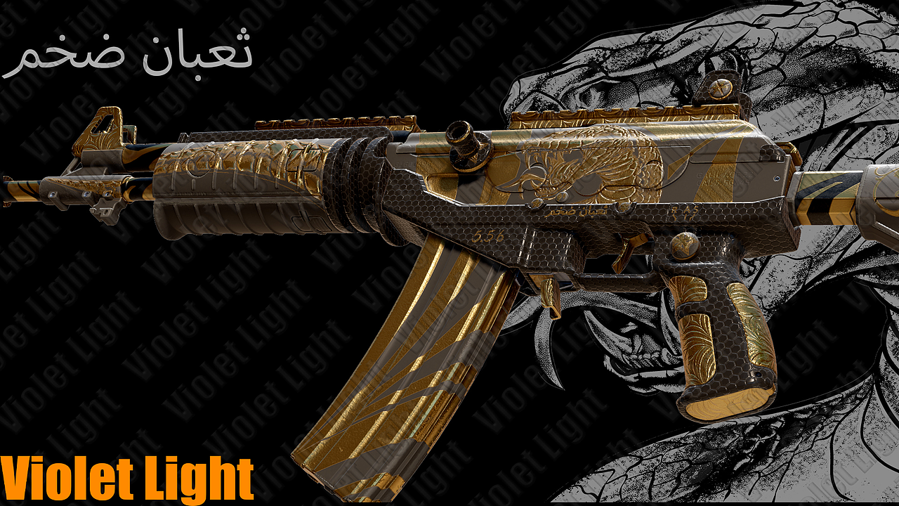 金鳞图腾_加利尔_CS2原创皮肤（图ZNDAyMDA4Nzk2） - 动画/影视 - 站酷设计师Violet_Light原创素材 - 站酷ZCOOL