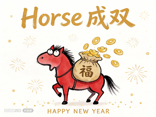 Horse成双-马年红包