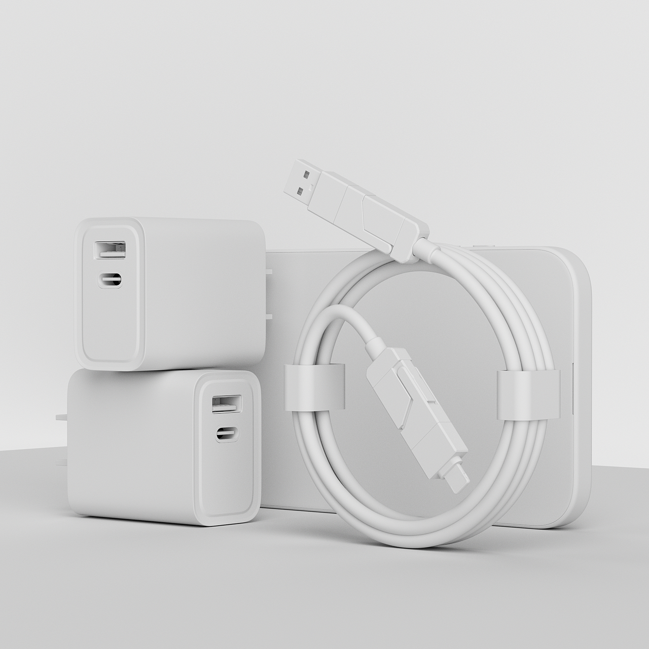 一套快充头套装设计（原创）（图ZNDAyMDI4MTY4） - 产品 - 站酷设计师设计师阿祯原创素材 - 站酷ZCOOL