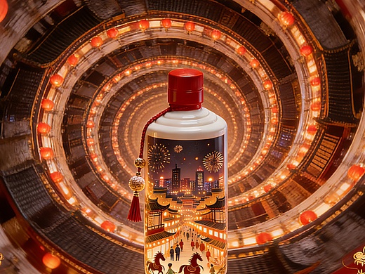 原创《瓶中红韵·马踏新春》短片