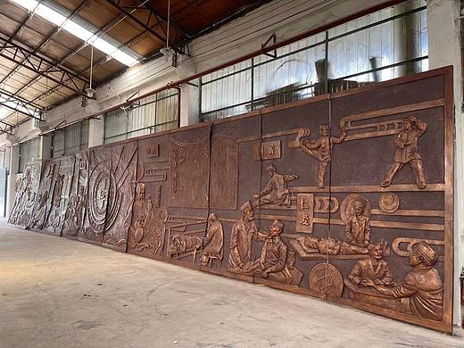 中医文化浮雕墙设计公司