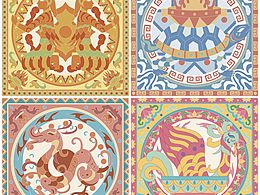 百花燈主題紋樣圖案定制|平面設(shè)計(jì)長(zhǎng)期接稿