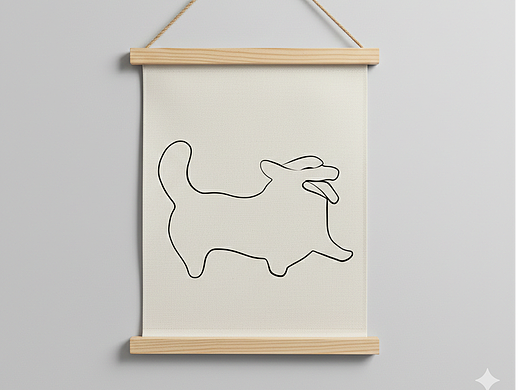 《一笔柯基》- 板绘