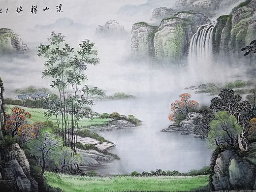 赵书茂老师240*125cm山水画作品