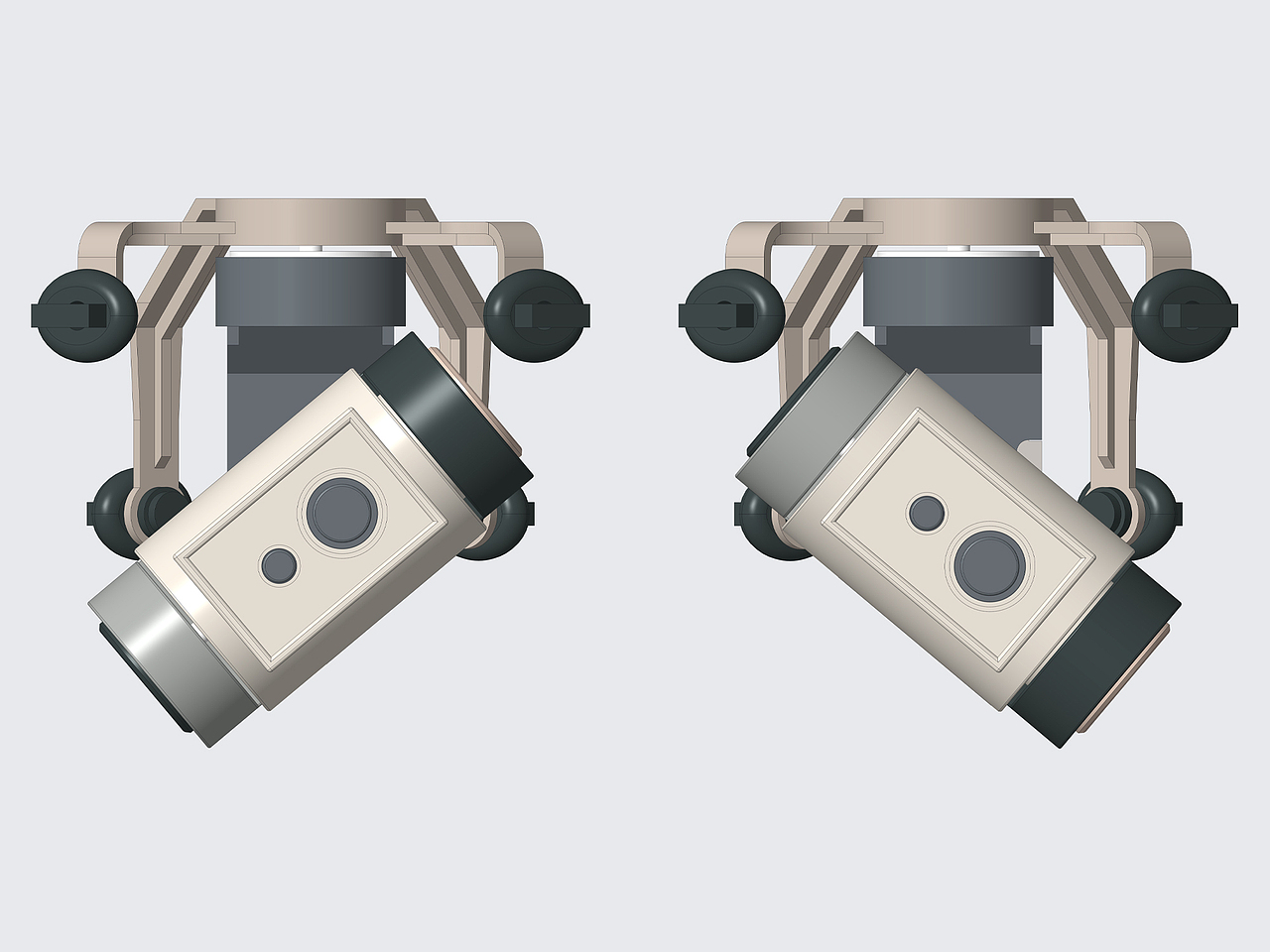 三轴云台无人机 | 产品建模 | 结构设计（图ZNDAyMDM4NjEy） - 电子产品 - 站酷设计师XINC新城原创素材 - 站酷ZCOOL