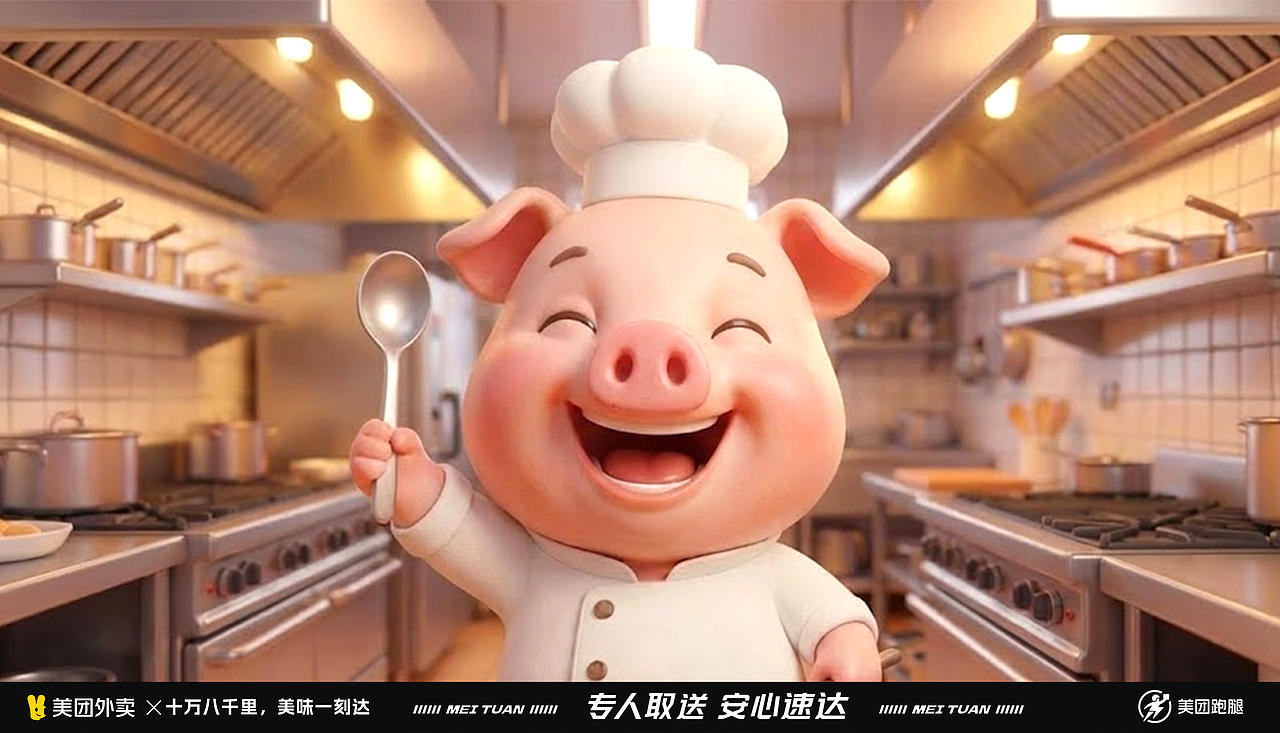美团外卖:十万八千里,一对一急送,美味一刻达!(图ZNDAyMDQ4NDg0) - AI作品 - 站酷设计师大伟子DAWEIZI原创素材 - 站酷ZCOOL
