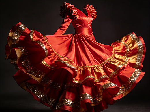 弗拉明戈舞裙设计