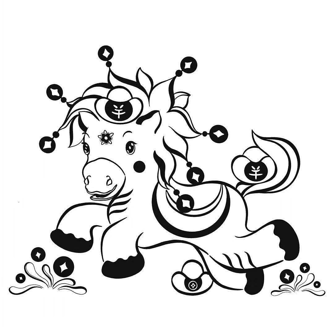 马年文创插画产品图汇总（图ZNDAyMDUyMDA0） - 商业插画 - 站酷设计师丸子Laurel原创素材 - 站酷ZCOOL