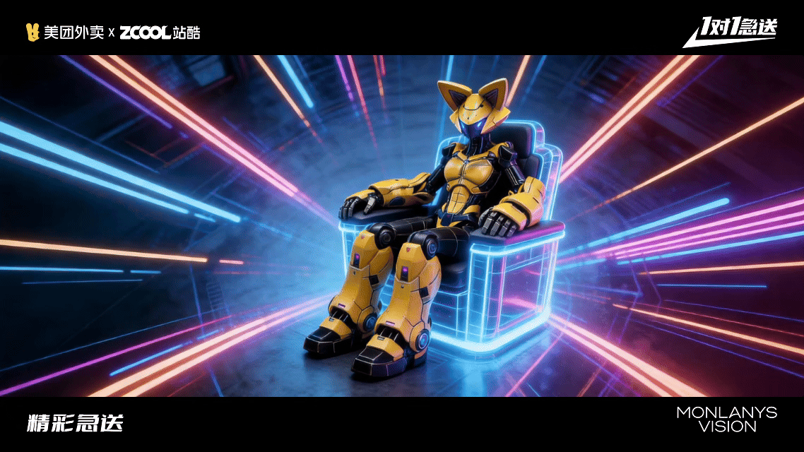 除了恋爱，外卖也要一对一 | 美团外卖1对1急送（图ZNDAyMDU5NTcy） - AI作品 - 站酷设计师三明治Shiewich原创素材 - 站酷ZCOOL
