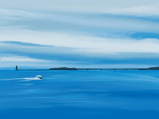 我画了朋友圈里的风景