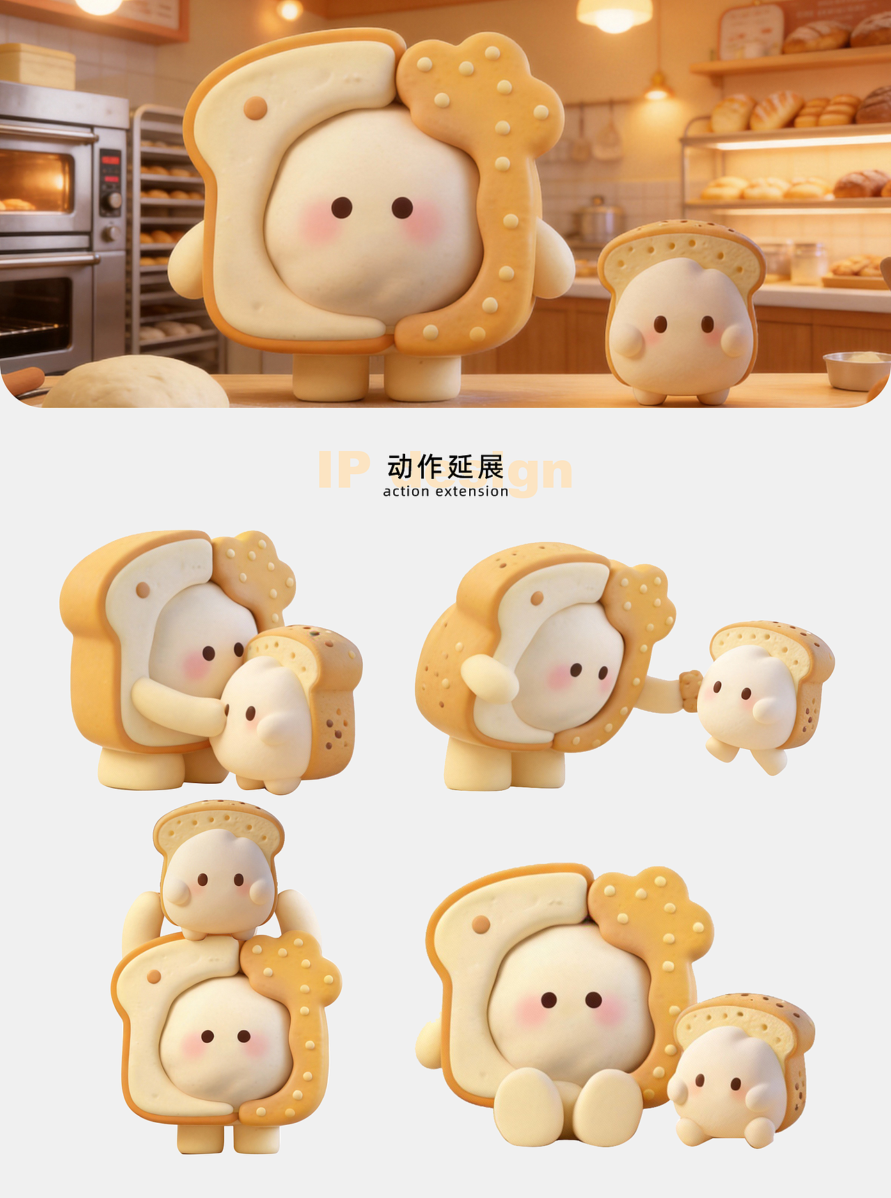 “面团团团”的亲子烘焙屋（图ZNDAyMDY1NDg4） - IP形象 - 站酷设计师木头长叶原创素材 - 站酷ZCOOL