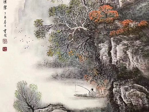 赵书茂老师，斗方山水画作品（个人主页-ZNzMxMDEyMTY=） - 绘画 - 站酷设计师赵书茂山水国画原创素材 - 站酷ZCOOL