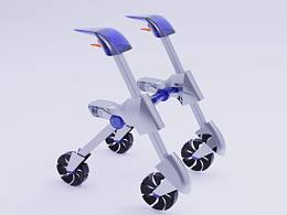 平行式折疊助行車