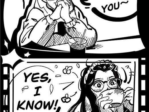 情侣人生四宫格黑白漫画