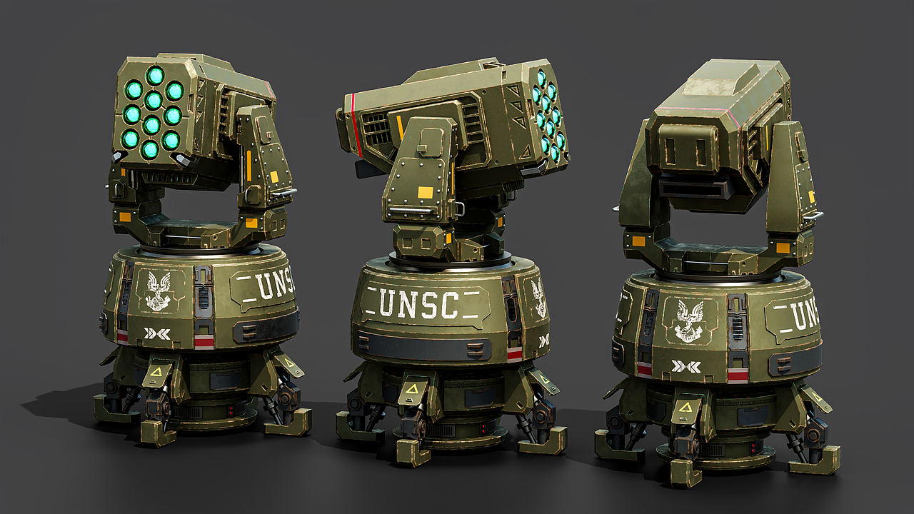 Blender硬表面练习~UNSC（图ZNDAyMDk2MDU2） - 机械/交通 - 站酷设计师李大博原创素材 - 站酷ZCOOL